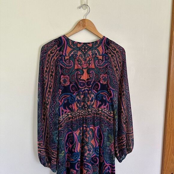 Anthropologie By Anthropologie Sydney Multi Color Midi Dress - Picture 11 of 16